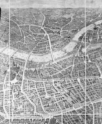Ballongvy över London, 1851